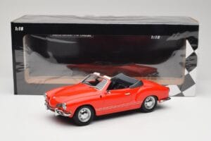 Volkswagen Karmann Ghia Cabriolet Rot Minichamps 1:18 155054030 Metall – Bild 6 von 6