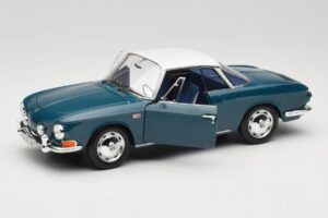 Volkswagen Karmann Ghia Type 34 1500 Sea Blue Norev 1:18 188646 Metall – Bild 2 von 8