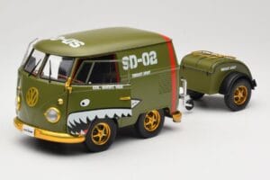 Volkswagen Kool Kombi Army Fighter Green Solido 1:18 S1810901 Metall – Bild 2 von 8