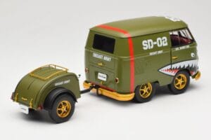 Volkswagen Kool Kombi Army Fighter Green Solido 1:18 S1810901 Metall – Bild 3 von 8
