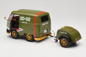 Volkswagen Kool Kombi Army Fighter Green Solido 1:18 S1810901 Metall – Bild 5 von 8