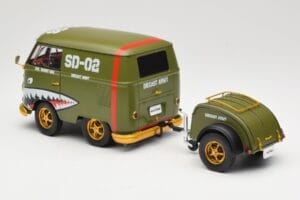 Volkswagen Kool Kombi Army Fighter Green Solido 1:18 S1810901 Metall – Bild 7 von 8