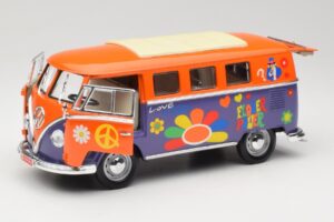 Volkswagen Microbus T1 Flower Power Road Signature 1:18 92329 Metall – Bild 2 von 8