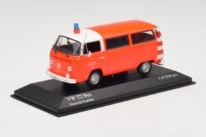 Volkswagen T2 Bus Feuerwehr Frankfurt Minichamps 1:43 400053091 Metall – Bild 2 von 4