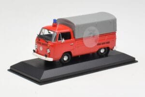 Volkswagen T2 Pritschenwagen Feuerwehr Dortmund Minichamps 1:43 400053290 Metall – Bild 2 von 4