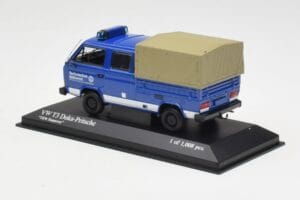 Volkswagen T3 Doppelkabine Pritschenwagen THW Hannover Minichamps 1:43 400055290 Metall – Bild 3 von 4