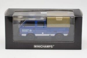 Volkswagen T3 Doppelkabine Pritschenwagen THW Hannover Minichamps 1:43 400055290 Metall – Bild 4 von 4