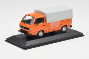 Volkswagen T3 Pritschenwagen Orange Minichamps 1:43 400055200 Metall – Bild 2 von 4