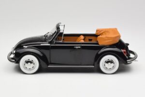Volkswagen Beetle 1303 Cabriolet Schwarz Norev 1:18 188533 Metall – Bild 3 von 6