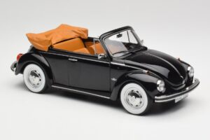 Volkswagen Beetle 1303 Cabriolet Schwarz Norev 1:18 188533 Metall – Bild 4 von 6