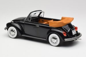 Volkswagen Beetle 1303 Cabriolet Schwarz Norev 1:18 188533 Metall – Bild 5 von 6