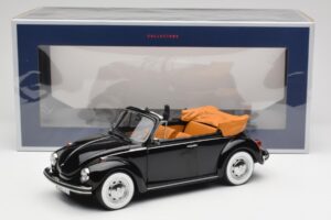 Volkswagen Beetle 1303 Cabriolet Schwarz Norev 1:18 188533 Metall – Bild 6 von 6