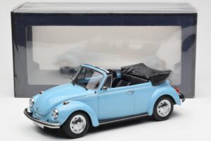 Volkswagen Beetle 1303 Cabriolet Hellblau Norev 1:18 188531 Metall – Bild 6 von 6