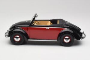 Volkswagen Beetle Hebmuller Cabriolet Schwarz & Rot Minichamps 1:18 107054230 Resin – Bild 3 von 6