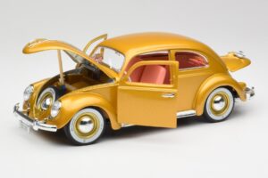 Volkswagen Beetle Gold Bburago 1:18 3361 Metall – Bild 2 von 8