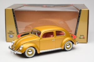 Volkswagen Beetle Gold Bburago 1:18 3361 Metall – Bild 8 von 8