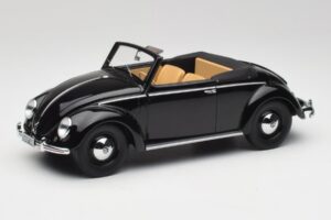 Volkswagen Beetle Type 1 Hebmuller Cabriolet Schwarz Minichamps 1:18 107054232 Metall