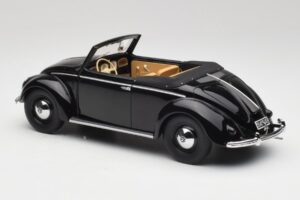 Volkswagen Beetle Type 1 Hebmuller Cabriolet Schwarz Minichamps 1:18 107054232 Metall – Bild 5 von 6