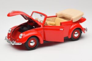 Volkswagen Cabriolet Ruby Rot Maisto 1:18 32826 Metall – Bild 2 von 8