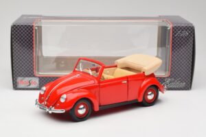 Volkswagen Cabriolet Ruby Rot Maisto 1:18 32826 Metall – Bild 8 von 8