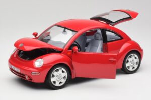 Volkswagen New Beetle Rot Bburago 1:18 3342 Metall – Bild 2 von 8