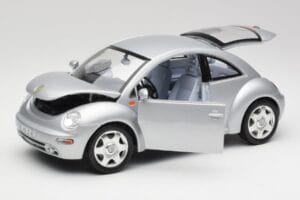 Volkswagen New Beetle Reflex Silber Metallic Bburago 1:18 3322 Metall – Bild 2 von 8