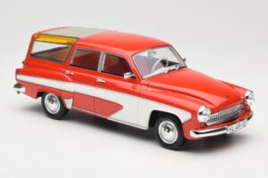Wartburg 311 Camping Deluxe Rot Weiss BoS Models 1:18 BOS037 Resin – Bild 4 von 6