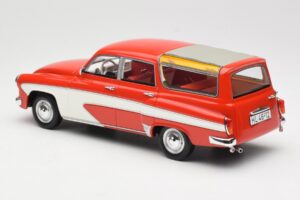 Wartburg 311 Camping Deluxe Rot Weiss BoS Models 1:18 BOS037 Resin – Bild 5 von 6