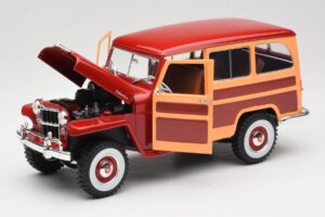 Willys Jeep Station Wagon Rot Road Signature 1:18 92858 Metall – Bild 2 von 8