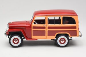 Willys Jeep Station Wagon Rot Road Signature 1:18 92858 Metall – Bild 4 von 8