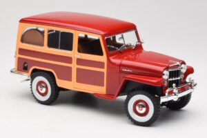 Willys Jeep Station Wagon Rot Road Signature 1:18 92858 Metall – Bild 6 von 8