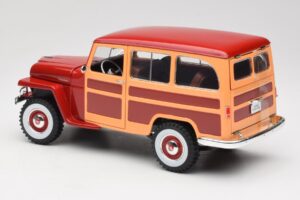 Willys Jeep Station Wagon Rot Road Signature 1:18 92858 Metall – Bild 7 von 8