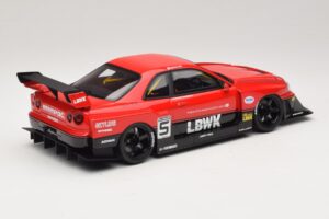 Nissan Skyline ER34 LB Super Silhouette Active Red GT Spirit 1:18 GT570 Resin – Bild 2 von 6