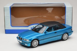 BMW 3 Series E36 Cabrio Blau Metallic MCG 1:18 MCG18319 Metall – Bild 7 von 7