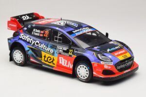Ford Puma Rally1 #22 M. Sesks / R. Francis Rally Sweden 2025 IXO 1:18 18RMC240 Metall – Bild 4 von 6