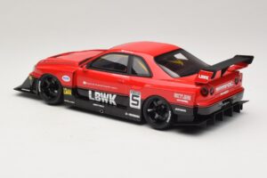Nissan Skyline ER34 LB Super Silhouette Active Red GT Spirit 1:18 GT570 Resin – Bild 5 von 6