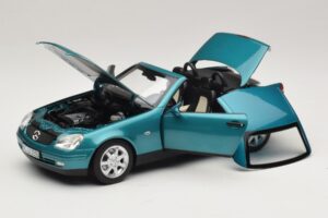 Mercedes SLK R170 Vivianite Green Norev 1:18 183021 Metall – Bild 2 von 10