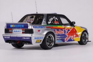 BMW E30 V8 #229 E. Hountondji Red Bull Driftbrothers Drift 2023 Blau Otto 1:18 OT486 Resin – Bild 2 von 5