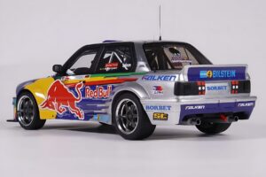 BMW E30 V8 #229 E. Hountondji Red Bull Driftbrothers Drift 2023 Blau Otto 1:18 OT486 Resin – Bild 5 von 5