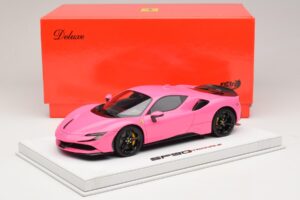 Ferrari SF90 Pack Fiorano Glanz Qatar Pink BBR 1:18 RACELINE137 Resin – Bild 7 von 7