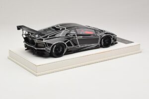 Lamborghini Aventador Liberty Walk TRON Glänzend Schwarz JUC 1:18 J32-14 Resin – Bild 2 von 7