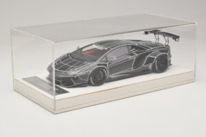 Lamborghini Aventador Liberty Walk TRON Glänzend Schwarz JUC 1:18 J32-14 Resin – Bild 6 von 7