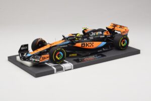 McLaren MCL60 #4 L. Norris 2nd Place Hungarian GP 2023 Minichamps 1:18 537233004 Resin