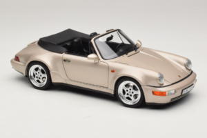 Porsche 911 964 Turbo Look Cabrio Zermatt Silver Norev 1:18 187140 Metall – Bild 6 von 8