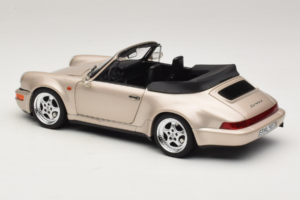 Porsche 911 964 Turbo Look Cabrio Zermatt Silver Norev 1:18 187140 Metall – Bild 7 von 8