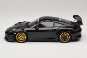 Porsche 911 992 GT3 RS Manthey Racing Schwarz mit Goldenen Felgen Minichamps 1:18 MR-911-GT3RS-1804 Metall – Bild 3 von 6