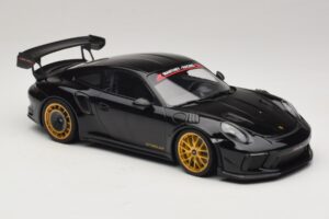Porsche 911 992 GT3 RS Manthey Racing Schwarz mit Goldenen Felgen Minichamps 1:18 MR-911-GT3RS-1804 Metall – Bild 4 von 6