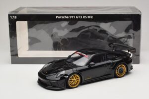 Porsche 911 992 GT3 RS Manthey Racing Schwarz mit Goldenen Felgen Minichamps 1:18 MR-911-GT3RS-1804 Metall – Bild 6 von 6