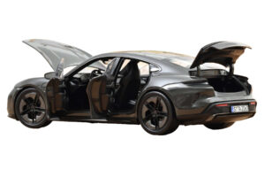 Porsche Taycan Turbo S Slate Grey Neo Norev 1:18 187654 Metall – Bild 2 von 5