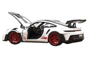 Porsche 911 992 GT3 RS Weissach Package Weiss Pyro Red Norev 1:18 187373 Metall – Bild 2 von 3
